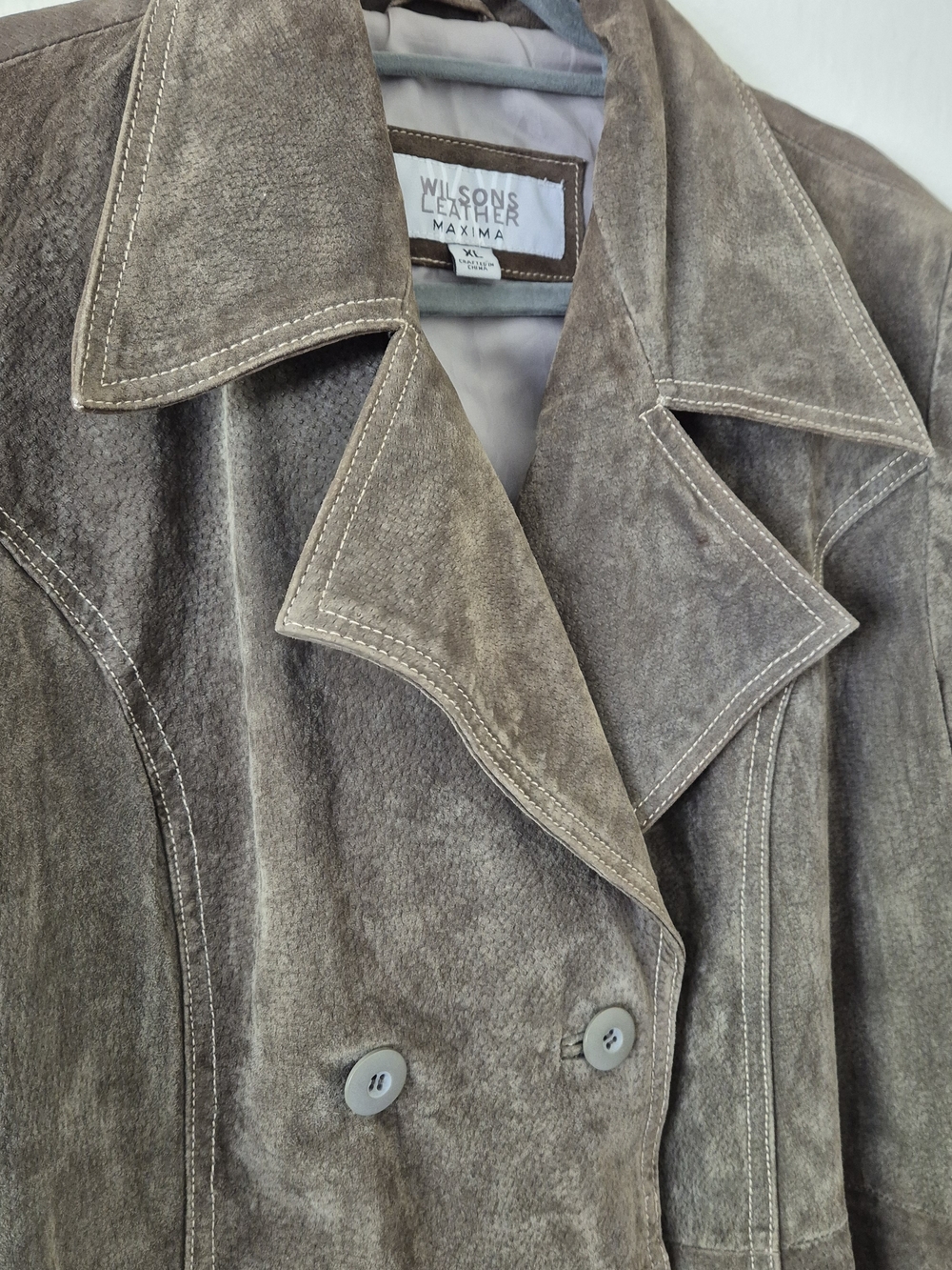 🤎 Wilsons Leather Oversized Leather Trench Coat 🤎 - Picture 8 of 15